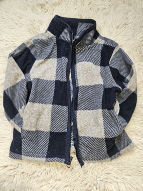 OshKosh B’gosh Plaid Fleece Jacket 12M Toddler🩷